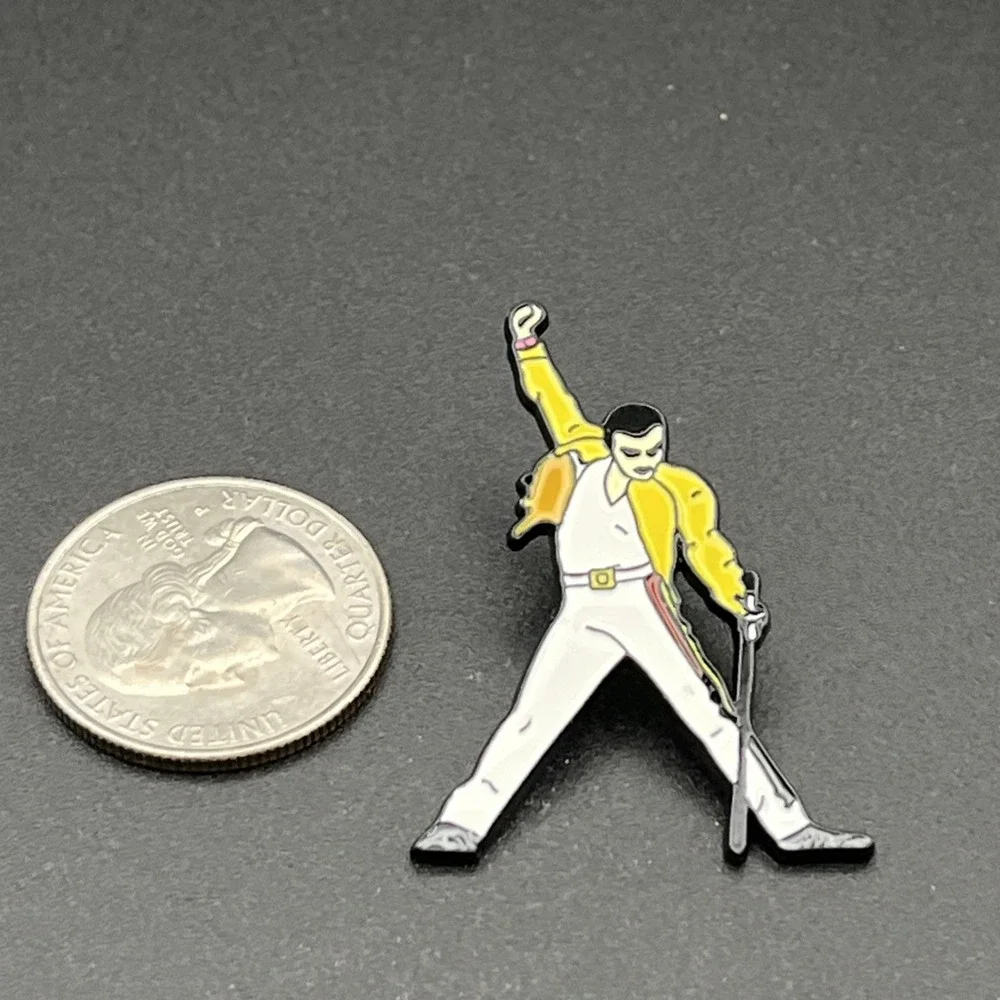 Freddie Mercury Queen Band Music‎ Singer Lapel Hat Pin
